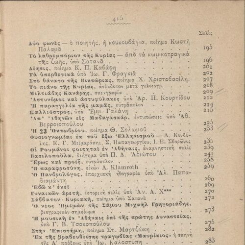 18 x 12 εκ. 2 σ. χ.α. + 416 σ. + 2 σ. χ.α., όπου στο φ.1 χειρόγραφη αφιέρωση του Κ. Φ